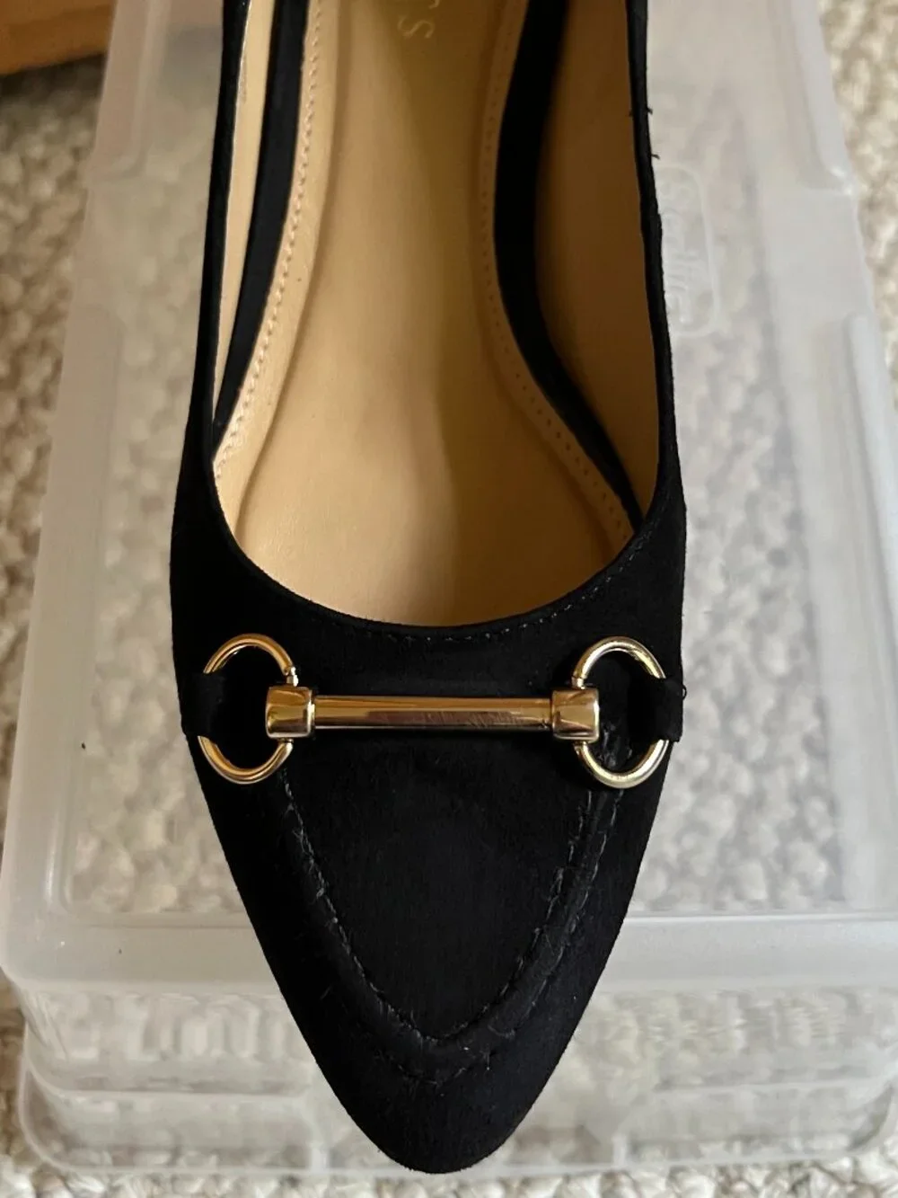 TALBOTS - Laney Bit Suede Wedge -- NEW with Box